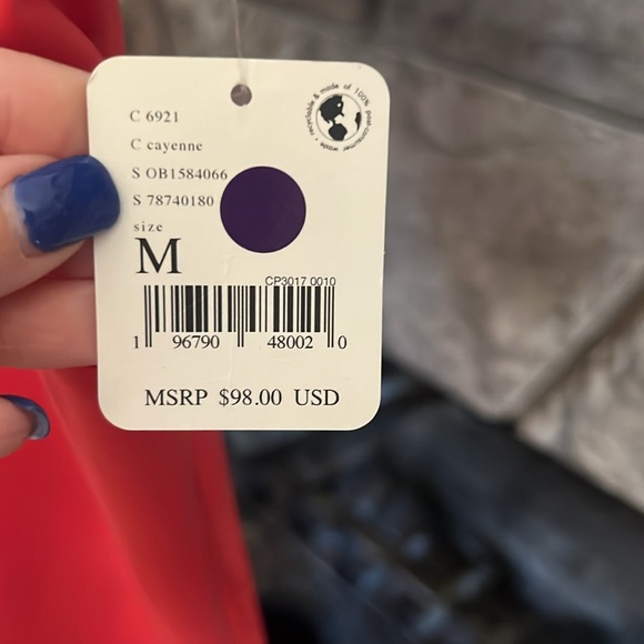 Free People Movement gathered leggings with pockets bright coral - Picture 2 of 7